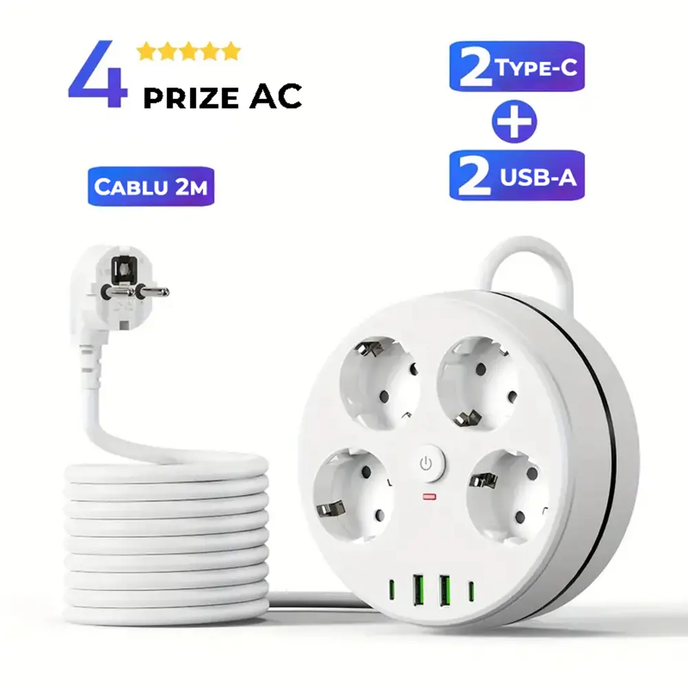 prelungitor Miraza 4 prize 2 USB 2 USB-C